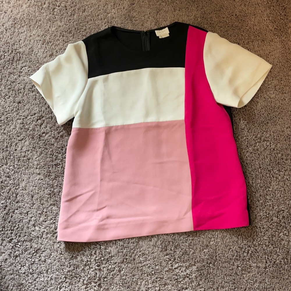 Kate Spade color block top